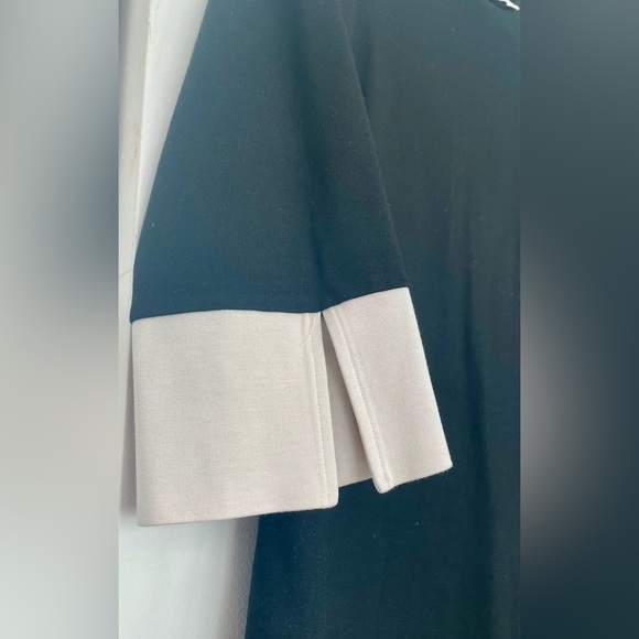 Carmen Marc Valvo Black Dress 3/4 Sleeves Size 8 - Picture 5 of 7